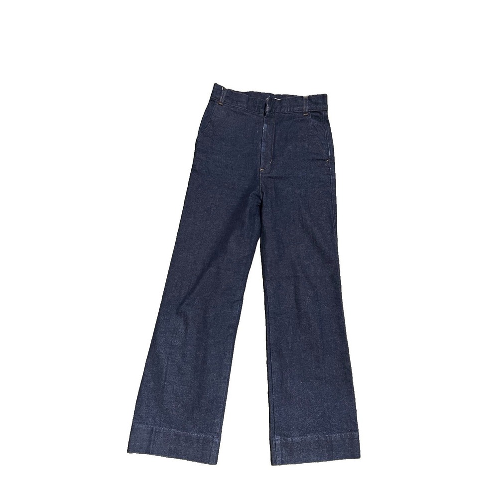 Estnation $198 Dark Wash Wide Leg Japanese Denim Jeans Size 26 Quiet Luxury Fall